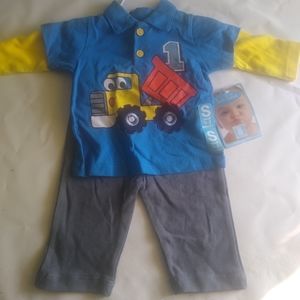 Bon Bebe 0-3 Months S Boy's Shirt /Pants Set